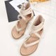 thumbnail image 5 of Sandalias planas romanas informales para mujer de verano Wmkox8yii  shjk1279, 5 of 9