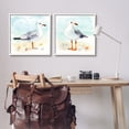 thumbnail image 3 of Stupell Industries Seagull & Sandpiper Birds Animals & Insects Painting White Framed Art Print Wall Art, 24 x 24, 3 of 10