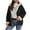 Black(Solid), variant on Coorders Women's Flannel Plaid Zipper Jacket Coat With Pockets, Heavyweight Womens Outwear Winter Hooded Coats ,Plus Light Purple,Size XXL