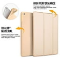 thumbnail image 2 of DuraSafe Case for iPad 9.7 inch 5 / 6 Gen 2017 / 2018 [ A1893 A1954 A1822 A1823 ] Tri Fold Smart Cover with Soft Silicone Back Auto Sleep/Wake - Gold, 2 of 11