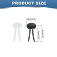 thumbnail image 2 of 1000 PCS Mini Brads, 5 x 9 mm Brass Paper Fasteners for Crafts, Black/White, 2 of 7