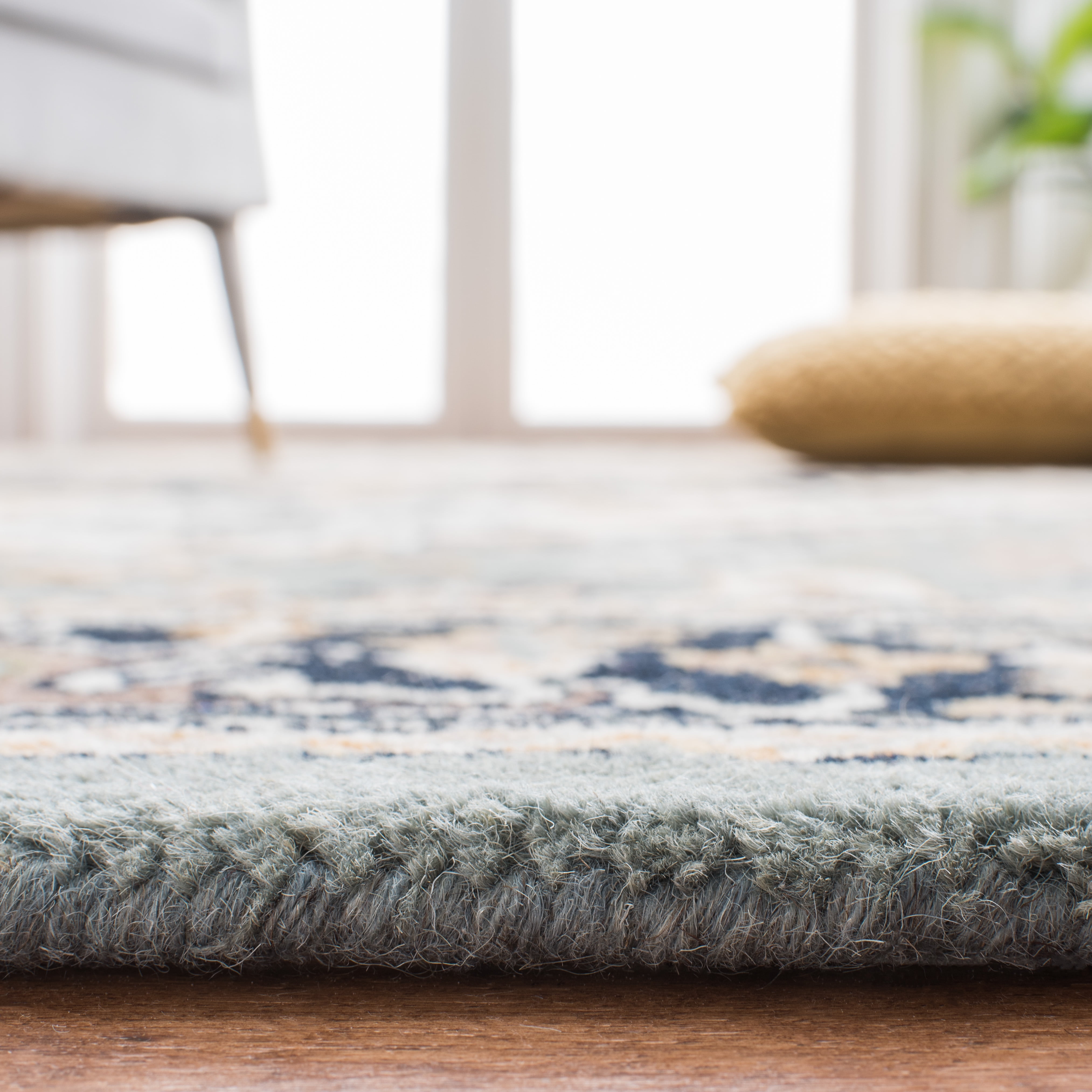 Safavieh Heritage York Oriental Wool Runner Rug, Gray/Green, 2'3" x 14'