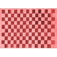 thumbnail image 1 of Ahgly Company Machine Washable Indoor Rectangle Checkered Red Modern Area Rugs, 2' x 3', 1 of 1