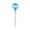 Blue, variant on Big Bubble Wand with Smile Face Handle, 17-Inch Giant Bubble Blower Outdoor Activities, Summer Party Favors Gift
