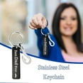 thumbnail image 1 of HOARBOEG Keychains for Men and Women Stainless Steel Fish Hook Keychain Best Dad Gift for Dad Father's Day, 1 of 8