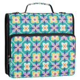 thumbnail image 5 of FORMRS Zipper Binder with Shoulder Strap 2-inch Ring 500 Sheet Capacity File Bag, Green Mosaic Pattern, 5 of 5
