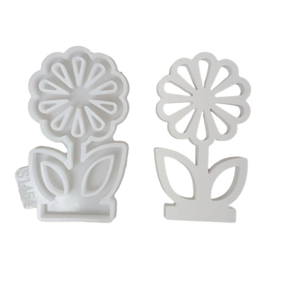 Silicone Flower or Base Casting Mold for Spring Crafting and Home Decoration Candle Making Resins Cement Gypsum Mould