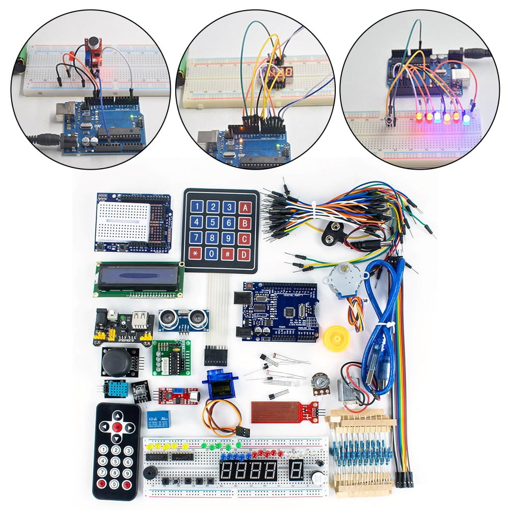 R3 For Starter Kit With Tutorial Compatible For Arduino Diy Electronic Kit