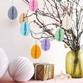 thumbnail image 3 of 1/8 PCS Easter Honeycomb Hanging Decoration, Easter Egg Hanging Ornaments 3D Colorful Easter Paper Honeycomb Tree Ornaments Set for Yard Window Spring Party Decorations, 3 of 9