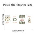 thumbnail image 5 of Christmas decorative Wall Stickers, Waterproof Removable Self-Adhesive Christmas Pine Branch Biscuit Gold Ball Hanging Decoration Window Glass Decorative Wall Stickers, 5 of 8