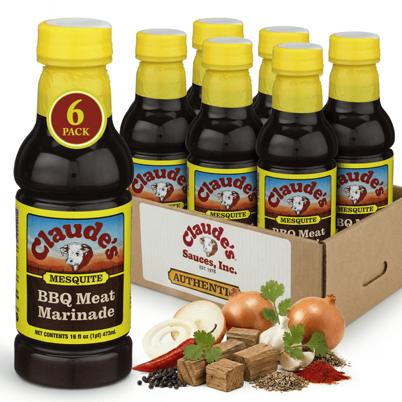 Fajita Meat Marinade – Mesquite Flavor, 16 oz Bottle (Pack of 6)