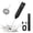 black, variant on Rechargeable Handheld Milk Frother, Dual Coil Electric Whisk with 3 Speed Settings. TYPE-C rechargeable stainless steel whisk, perfect for lattes, cappuccinos, matcha, hot chocolate, and creamy foam