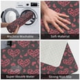 thumbnail image 4 of Non Slip Door Mat, red love heart Fast Drying Bath Tub Mats, Absorbent Bathroom Rugs Entrance Welcome Mat, Bath MatS for Tub, Floor, Home, Kitchen, Hotel,16x24in, 4 of 6