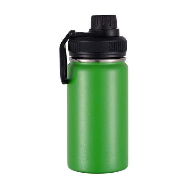 Botella de agua pequeña 12 onzas Naiovety acero inoxidable verde hierba