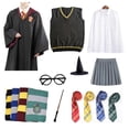 thumbnail image 2 of Disfraz de Hermione para niños, uniformes mágicos para Halloween, Túnica, capa, falda, trajes de fiesta de navidad, 2 of 4