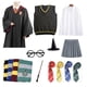 thumbnail image 2 of Disfraz de Hermione para niños, uniformes mágicos para Halloween, Túnica, capa, falda, trajes de fiesta de navidad, 2 of 4