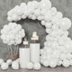 thumbnail image 4 of 2025 Latest Model White Balloon Arch Kit White Latex Balloon Balloon Wreath, 4 of 5