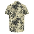 thumbnail image 4 of AHTJRT Stylish Men's Camouflage Print Button Down Short Sleeve Shirt Multicolor 2XL, 4 of 5