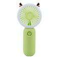 thumbnail image 2 of Fairnull Mini Fan Mute Rechargeable ABS Shell Students Mini USB Desk Fan with LED Light for Daily Use, 2 of 8