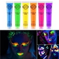 thumbnail image 4 of Colorful Makeup Face Painting Halloween Body Painting Intense Neon Face Beauty Body Paint for Dance Festival Rave, 4 of 8