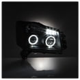 thumbnail image 6 of AKKON - For Nissan Titan Armada Black Bezel Dual Ring DRL Daylight LED Projector Headlights Replacement, 6 of 7
