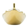 thumbnail image 4 of Ceramic Leaf Shaped Decorative Bowl in White & Gold - 18.5" x 7" x 6", 4 of 10