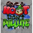 thumbnail image 2 of Airbrushed Woodsy Owl Don’t Pollute Unisex Plus Size Long Sleeve Shirt Brisco Brands 2X, 2 of 5