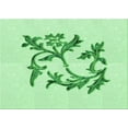 thumbnail image 1 of Ahgly Company Machine Washable Indoor Rectangle Transitional Mint Green Area Rugs, 8' x 10', 1 of 7
