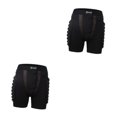 thumbnail image 1 of Sonducket Patinaje Esquí Almohadilla de cadera Protección Pantalones de cadera Rodillo transpirable para esquiar XXXL Negro XXXL 2piezas, 1 of 6