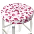 thumbnail image 3 of Bingfone Lilies Flowers Padded Round Bar Stool Cover Cushion with Elastic Fabric Round Chair Seat - Lilies Flowers, 3 of 7