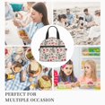 thumbnail image 7 of Honeii Groovy Retro Santa Print Lunch Box,Insulated Lunch Bag,Lunch Tote Bags,Leakproof Cooler Lunch Case for Travel Work Picnic, 7 of 7