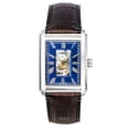 thumbnail image 1 of Fossil Carraway Croco Leather Strap Open Heart Blue Dial Automatic ME3273 Men's Watch, 1 of 1