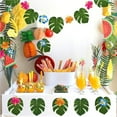 thumbnail image 2 of relayinert 12x Feuilles de Palmier Tropicales Non Irritantes ABS Non Toxiques et Écologiques Vert, 2 of 6