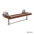 thumbnail image 3 of Que New Collection IPE Ironwood Shelf with Gallery Rail and Towel Bar - Antique Pewter / 16 Inch, 3 of 5