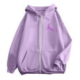 thumbnail image 6 of Hoodie Women Trendy Pullover Christmas Hooded Thickened Velvet Warm Loose Long Sleeve Sweatshirts Women's Tops, 6 of 6