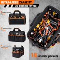 thumbnail image 2 of Bolsa para herramientas AUROPEAK, resistente, 44 cm, 26 bolsillos, impermeable, 2 of 8