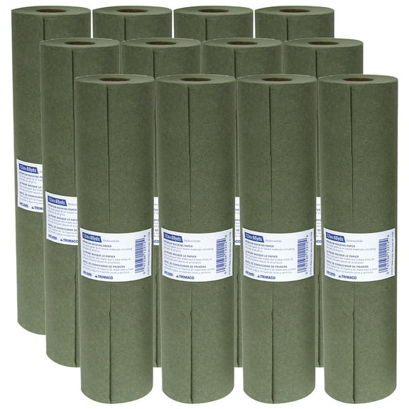 12‐Pack of 12" x 180' Trimaco PR12 Green Trimaco Premium Masking Paper