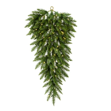 Vickerman 48" Camdon Fir Teardrop 100 LED Warm White Lights