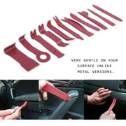 11Pcs/set Red Car Indoor Practical Trim Removal Tool Kit Upholstery Trim Moldings Pry Clip Dash Door Panels