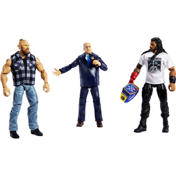 Mattel Action Figure 3pk Tribal Chief vs Beast Incarnate WWE Elite