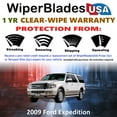 thumbnail image 2 of 2009 Ford Expedition Beam Wiper Blades Wipers w/1yr Warranty (Set of 3) w/Rear Wiper, 2 of 5