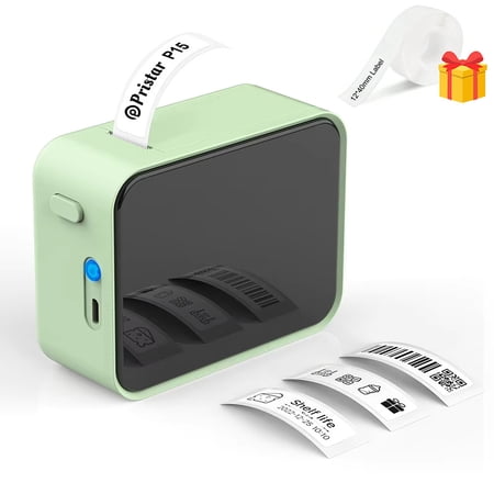 Marklife P15 Label Printer, Similar to D11, D110, D101, Q30 Models, Portable Inkless Wireless Bluetooth Thermal Label Maker & Labeler