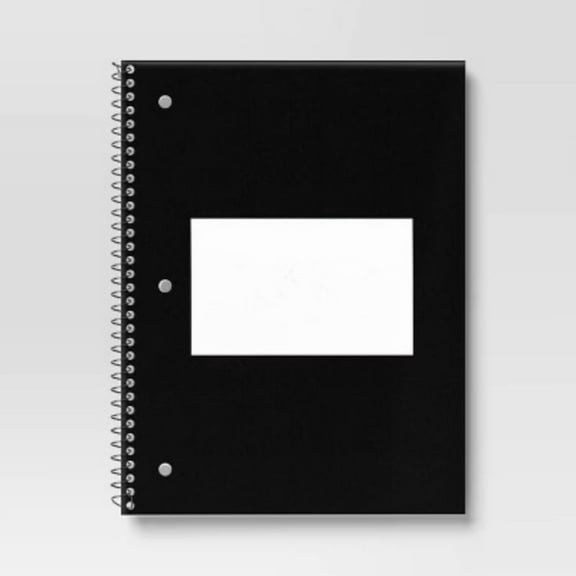 Subject Spiral Notebook Wide Ruled