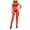 Red, variant on Paiwinds Womens Cosplay Sexy Lingerie, Sexy Womens Lingerie Fishnet Open Crotch Seamless Mesh Netting Stockings Chemise Hollow Out Babydoll Bodysuit Sleepwear Black One Size