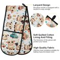 thumbnail image 4 of Dailycode Double Sided Oven Mitt with Loop Heat Resistant Kitchen Long Potholders 7" x 35" Cute Lamb and Car, 4 of 6