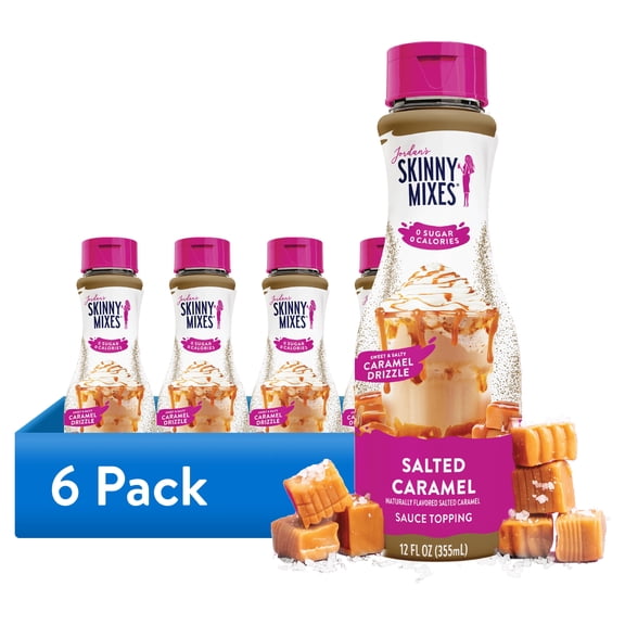 (6 pack) Jordan's Skinny Mixes, Sugar Free Salted Caramel Sauce
