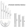 thumbnail image 3 of 29-Piece Leather Craft Punch Tool Set – Complete DIY Kit for Stitching, Carving, and Sewing with Saddle Groover TIKA, 3 of 3