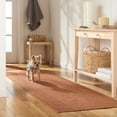 thumbnail image 3 of TOWN & COUNTRY BASICS Pax Herringbone Textured Solid Everwash® Washable Area Rug, Low Pile, Non-Slip Backing, Easy Clean Pet & Family Friendly Rug, Rust, 1'11"x2'11", 3 of 15