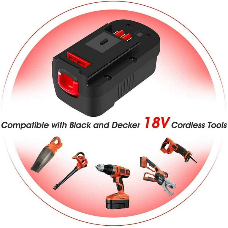 3.6Ah HPB18 Replacement for Black and Decker 18 Volt Battery 244760-00  A1718 FS18FL FSB18 Firestorm 2-Pack 