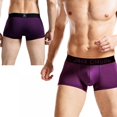 thumbnail image 2 of Men's Breathable Microfiber Polyester Blends Trunks Underwear Covered, 2 of 3